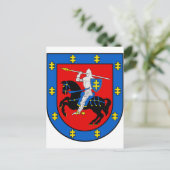 Wappen des Bezirks Vilnius Postkarte (Stehend Vorderseite)