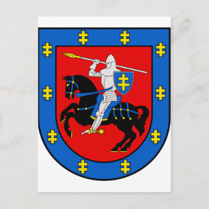 Wappen des Bezirks Vilnius Postkarte