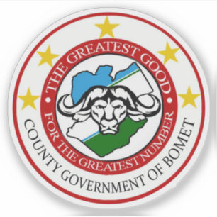 Wappen des Bomet County, Republik Kenia Aufkleber