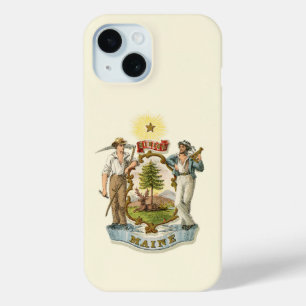 Wappen des Bundesstaates Maine (vintage 1870er) Case-Mate iPhone Hülle