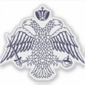 Wappen des byzantinischen Volkes Aufkleber (Vorderseite)
