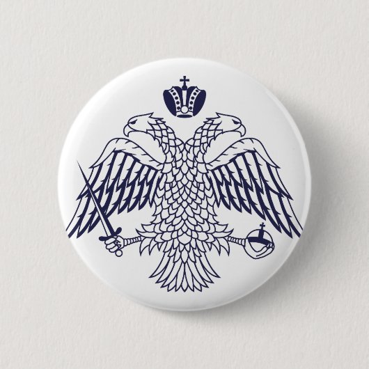Wappen des byzantinischen Volkes Button (Vorderseite)