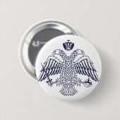 Wappen des byzantinischen Volkes Button (Vorne & Hinten)