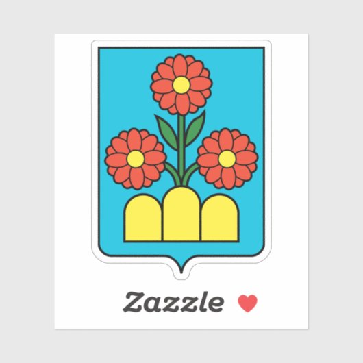 Wappen des Castello von Montegiardino Aufkleber (Blatt)