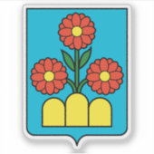 Wappen des Castello von Montegiardino Aufkleber (Vorderseite)