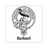 Wappen des Clan MacDonell of Glengarry Gummistempel (Prägung)