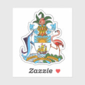 Wappen des Commonwealth der Bahamas Aufkleber (Blatt)