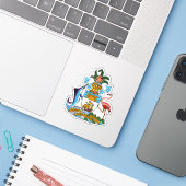 Wappen des Commonwealth der Bahamas Aufkleber (Laptop mit iPhone)