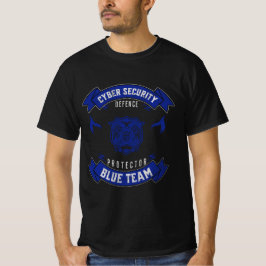 Wappen des Cyber Security Blue Team Defender T-Shirt