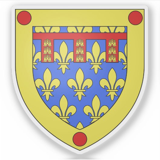 Wappen des Departements Pas-de-Calais Aufkleber (Vorderseite)