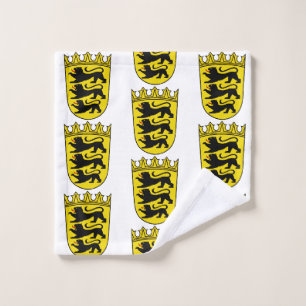 Wappen des deutschen Bundeslandes Baden-Württember Badhandtuch Set