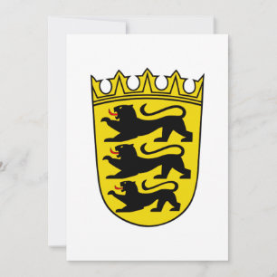 Wappen des deutschen Bundeslandes Baden-Württember Einladung