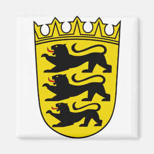 Wappen des deutschen Bundeslandes Baden-Württember Magnet