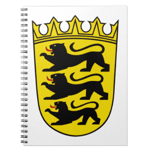 Wappen des deutschen Bundeslandes Baden-Württember Notizblock