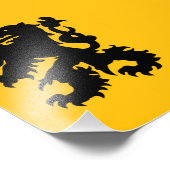 Wappen des flämischen Löwen Fotodruck (Ecke)