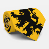 Wappen des flämischen Löwen Krawatte (Gerollt)