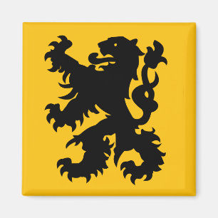 Wappen des flämischen Löwen Magnet