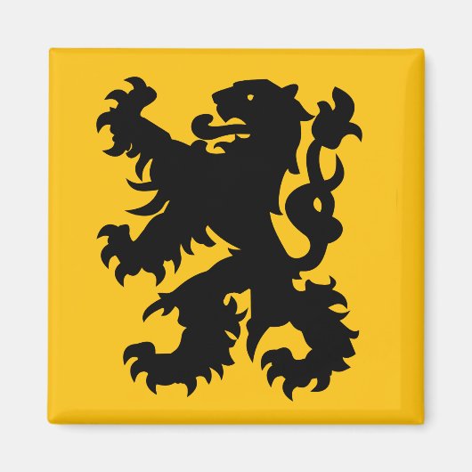 Wappen des flämischen Löwen Magnet (Vorne)