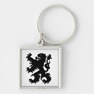 Wappen des flämischen Löwen Schlüsselanhänger