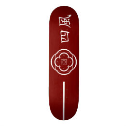 Wappen des "Four Winds Samurai" Skateboard