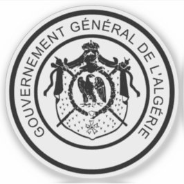 Wappen des französischen Algerien (2. Reich, 1865) Aufkleber