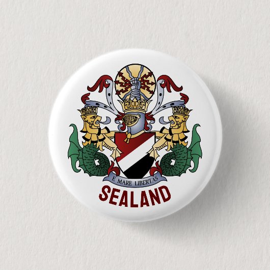 Wappen des Fürstentums Seeland Button (Vorderseite)