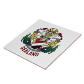 Wappen des Fürstentums Seeland Fliese (Seite)