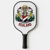 Wappen des Fürstentums Seeland Pickleball Schläger (Rückseite)