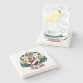 Wappen des Fürstentums Seeland Steinuntersetzer (Seitenansicht)