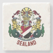 Wappen des Fürstentums Seeland Steinuntersetzer (Vorderseite)