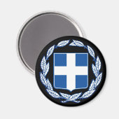 Wappen des griechischen Magnet (Vorderseite/Rückseite)