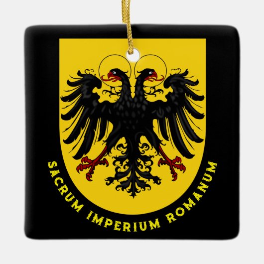 Wappen des Heiligen Römischen Reiches Keramikornament (Vorderseite)