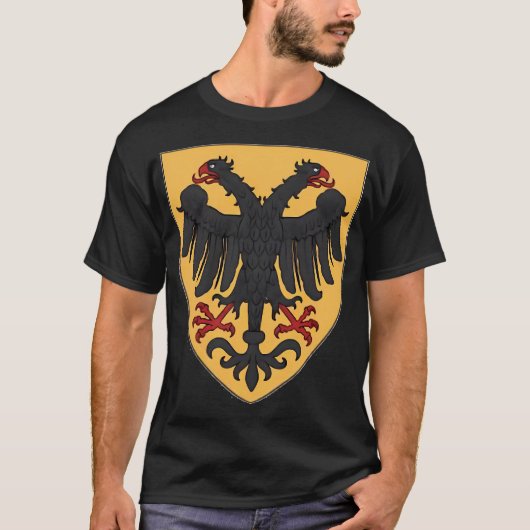 Wappen des Heiligen Römischen Reiches mit Doppelko T-Shirt (Vorderseite)