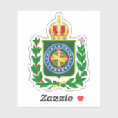 Wappen des Imperiums von Brasilien (1853-1889) Aufkleber (Blatt)