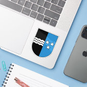 Wappen des Kantons Aargau, Schweiz Aufkleber (Laptop mit iPhone)