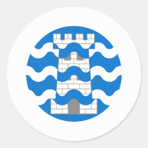 Wappen des Kantons Bard's Keep Runder Aufkleber