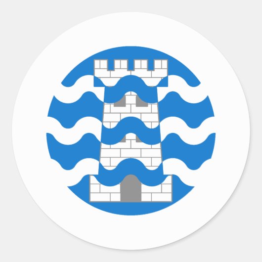 Wappen des Kantons Bard's Keep Runder Aufkleber (Vorderseite)