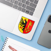 Wappen des Kantons Genf, Schweiz Aufkleber (Laptop mit iPhone)
