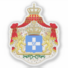 Wappen des Königreichs Griechenland (1832-1862) Aufkleber