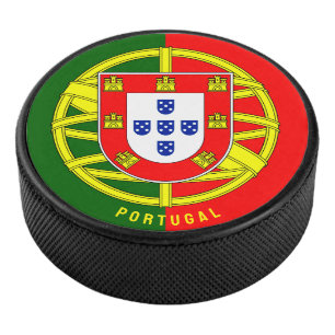 Wappen des Königreichs Portugal 1640-1910 Eishockey Puck