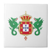 Wappen des Königreichs Portugal 1640-1910 Fliese (Vorderseite)