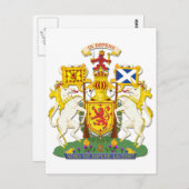Wappen des Königreichs Schottland Postkarte (Vorne/Hinten)