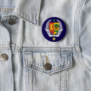Wappen des Landes Senegal Symbol Emblem Flagge Button