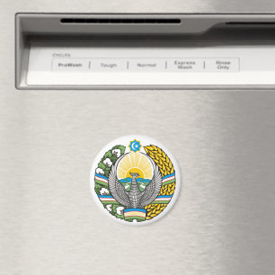 Wappen des Landes Usbekistan Symbol Emblem Flagge Magnet