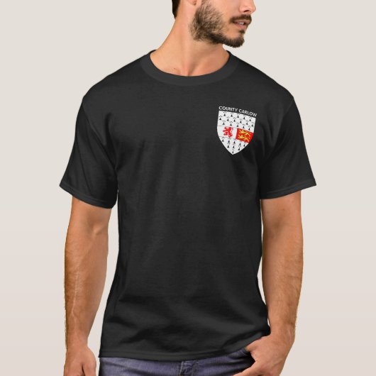Wappen des Landkreises Carlow, Republik Irland T-Shirt (Vorderseite)