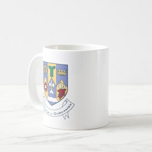 Wappen des Landkreises Clare, Irland Kaffee-Tasse Kaffeetasse (Vorderseite Links)
