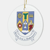 Wappen des Landkreises Clare, Irland Keramik Ornament (Links)
