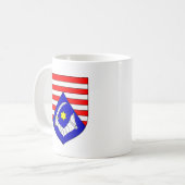 Wappen des Landkreises Karlovac, Kroatien Kaffeetasse (Vorderseite Links)