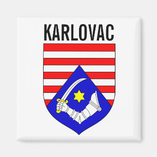 Wappen des Landkreises Karlovac, Kroatien Magnet