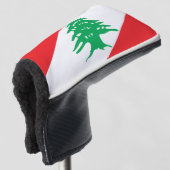 Wappen des Libanon Golf Headcover (3/4 Vorderseite)